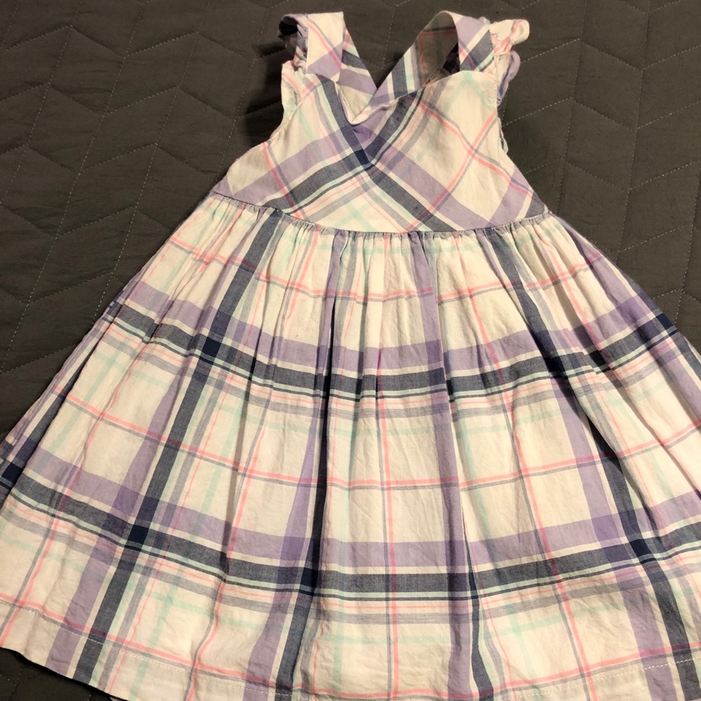 New plaid dress for baby girls
